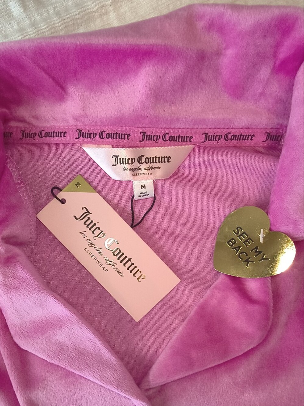 Juicy Couture Pink Badazzled Pajama Set - Picture 8 of 10